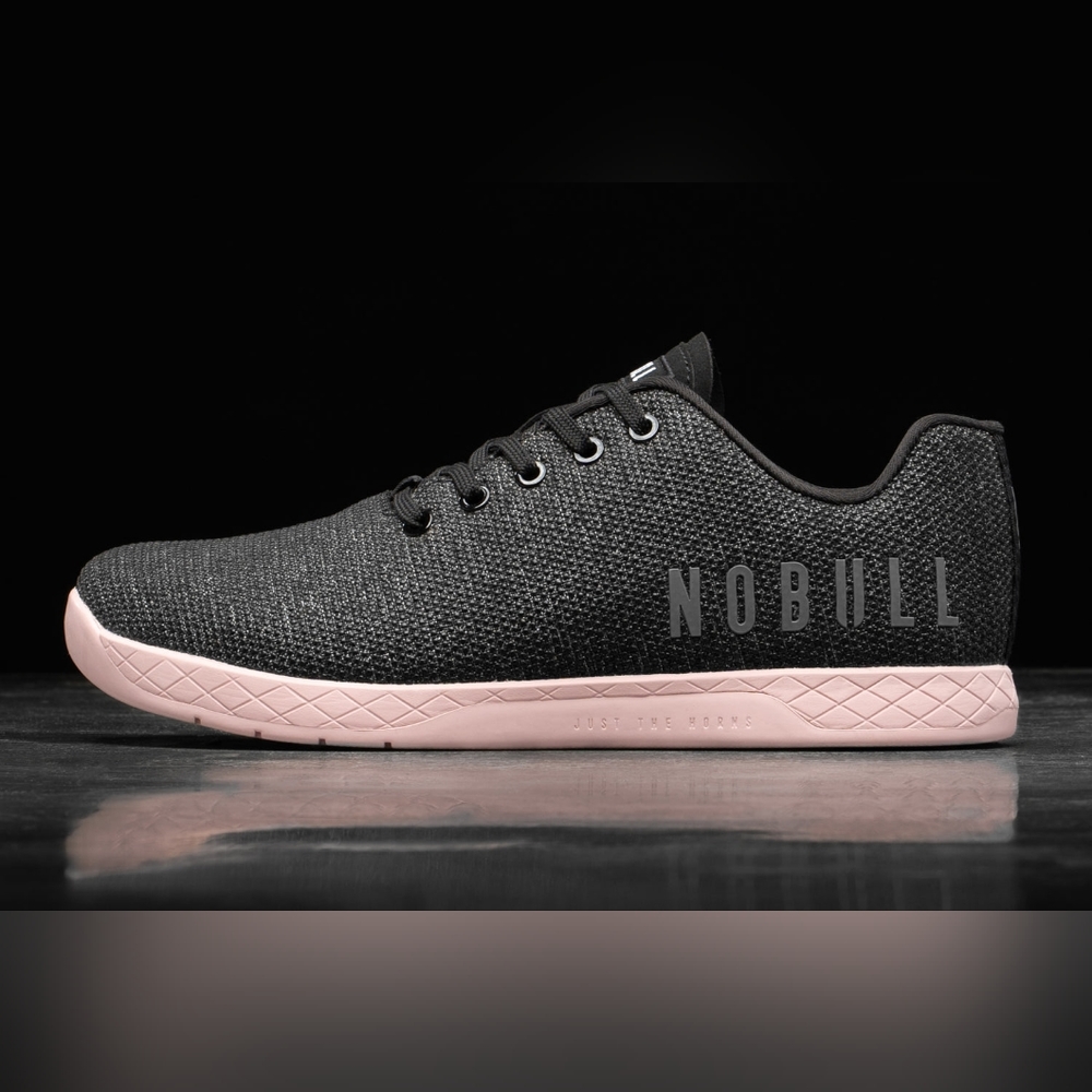 NoBull Black Heather Dusty Rose Trainer